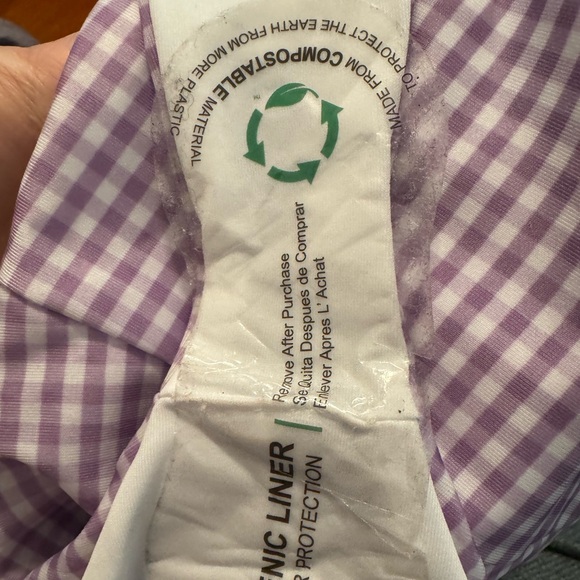 NEW SOLD OUT! HILL HOUSE HOME THE LOLA SWIM BOTTOM PURPLE CHECKERED SZ SMALL NWT - Picture 7 of 7